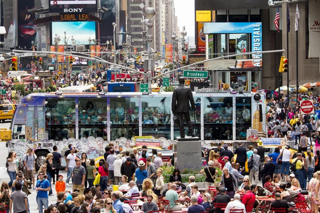 Suasana Keramaian Times Square