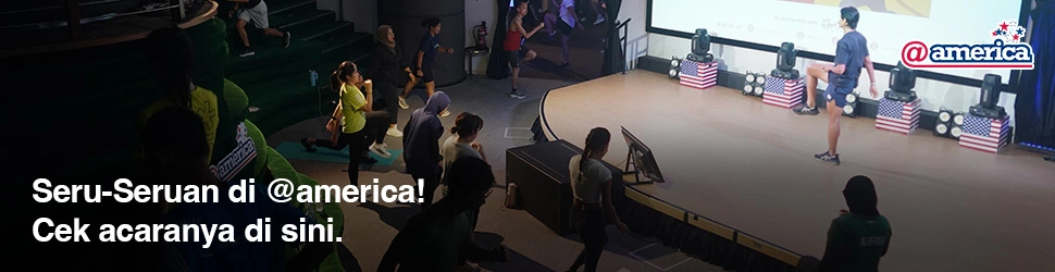 Nikmati berbagai acara gratis di Jakarta dari @america! Nonton film, karaoke, dan kegiatan seru lainnya!