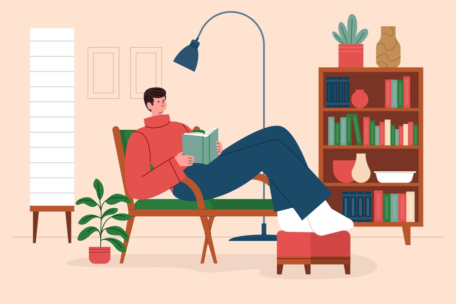 Read books can reducing stress and anxiety levels.