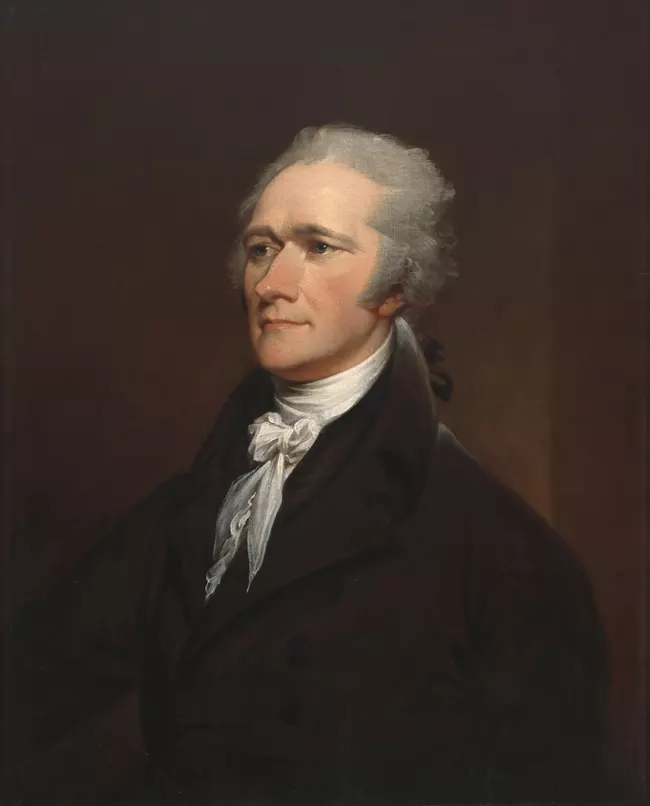 Portrait of Alexander Hamilton (1806) by John Trumbull, from the collection of the National Portrait Gallery.