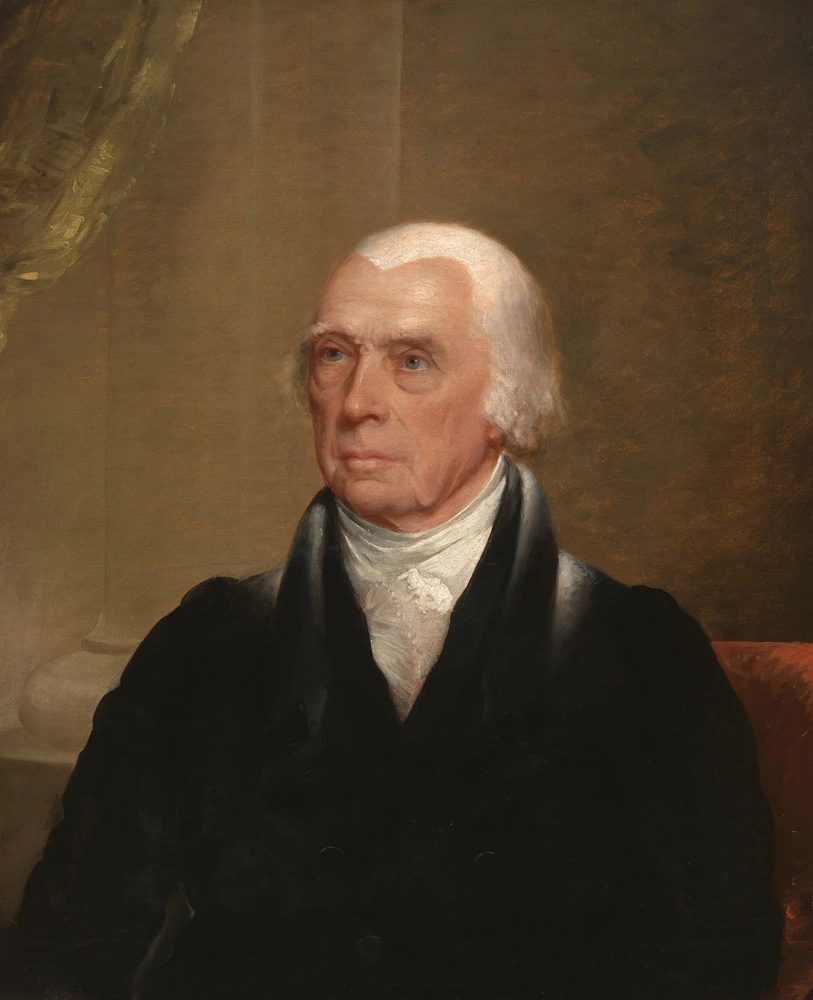 Portrait of James Madison, Collection of the National Portrait Gallery, Smithsonian Institution