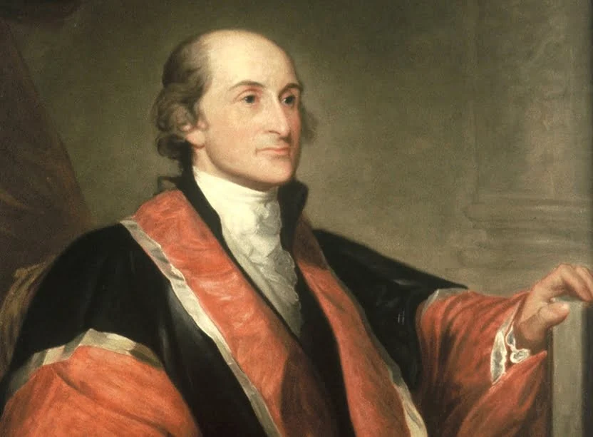 Portrait of John Jay, the first Chief Justice of the United States Supreme Court and negotiator of the Treaty of Paris.